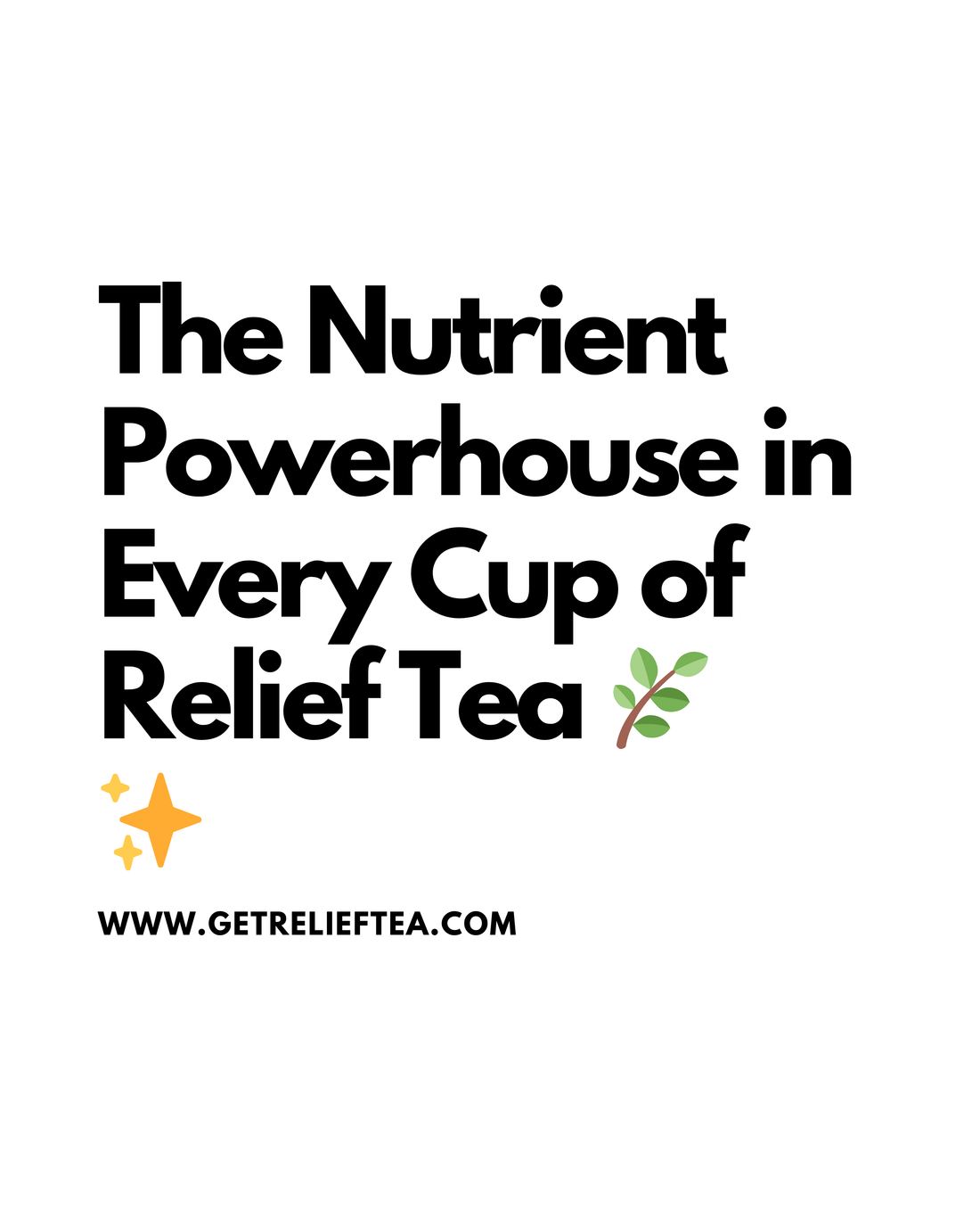 The Nutrient Powerhouse in Every Cup of Relief Tea 🌿✨